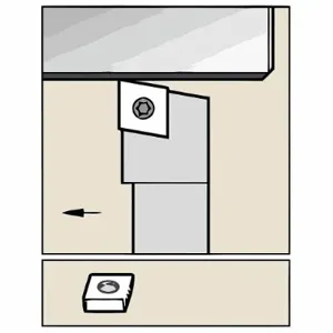 WIDIA SCLPR062 Indexable Turning Toolholder, SCLP Toolholder, CP Insert, 80 Deg. Diamond | CV3GWT 274EE8