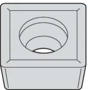 WIDIA SCMT3252 TTR Square Turning Insert, 3/8 Inch Inscribed Circle, Neutral, 1/32 Inch Corner Radius | CV3LFE 433C42