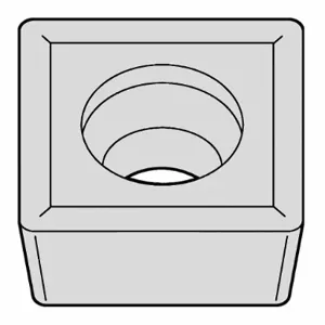 WIDIA SCMT321 WP35CT Square Turning Insert, 3/8 Inch Inscribed Circle, Neutral, 1/64 Inch Corner Radius | CV3LGG 274KL7