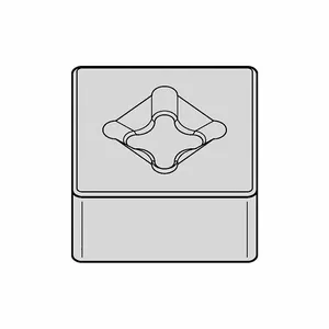 WIDIA SNMX453T0820 Diamond Turning Insert, 1/2 Inch Inscribed Circle, Silicon Nitride Ceramic | CV3HUQ 273TH7