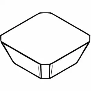 WIDIA SPKN1504EDL Square Milling Insert, 5/8 Inch Inscribed Circle, 0.1875 Inch Thick | CV2TKC 273NP5