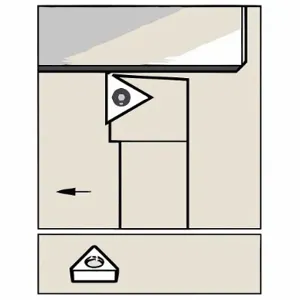 WIDIA STGPR082V Indexable Turning Toolholder, STGP Toolholder, TP Insert, Triangle | CV3GWZ 274EE9