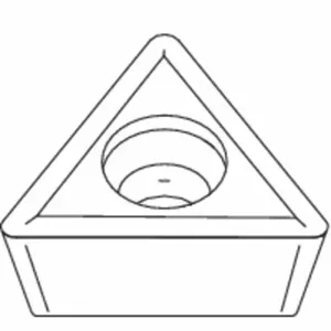 WIDIA TCMT2151 THM Triangle Turning Insert, 1/4 Inch Inscribed Circle, Neutral, 7.5 Degree Clearance Angle | CV3LPR 433C60