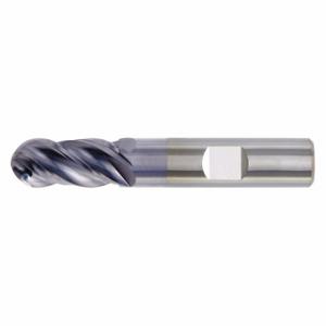 WIDIA TF4V0013015 Ball End Mill, 4 Flutes, 1/2 Inch Milling Dia, 3 Inch Overall Length | CV2BWE 48HZ34