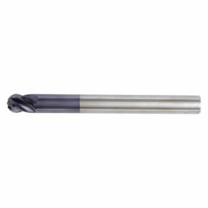 WIDIA TF4VP010014 Ball End Mill, 4 Flutes, 3/8 Inch Milling Dia, 4 Inch Overall Length | CV2BXT 48JE15