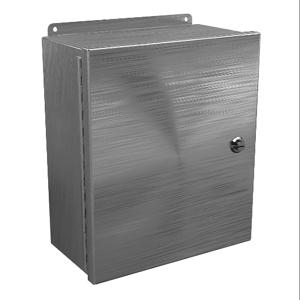 WIEGMANN BN4141206CHQTSSA Enclosure, 14 x 12 x 6 Inch Size, Wall Mount, 316L Stainless Steel | CV6PNE