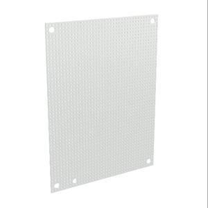 WIEGMANN N1P0810PP Subpanel, Perforated, Carbon Steel, White, Powder Coat Finish | CV6WNR