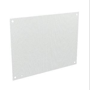 WIEGMANN N1P2420PP Subpanel, Perforated, Carbon Steel, White, Powder Coat Finish | CV6WPP