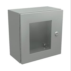 WIEGMANN N412121206WCLG Enclosure, 12 x 12 x 6 Inch Size, Wall Mount, Carbon Steel, Ral 7035 Light Gray | CV6PQV