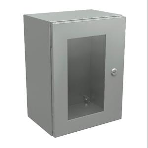 WIEGMANN N412161208WCLG Enclosure, 16 x 12 x 8 Inch Size, Wall Mount, Carbon Steel, Ral 7035 Light Gray | CV6PRH