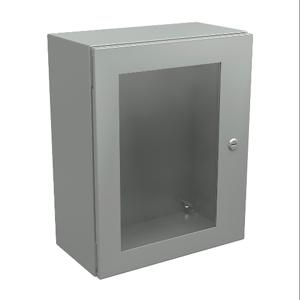 WIEGMANN N412201608WCLG Enclosure, 20 x 16 x 8 Inch Size, Wall Mount, Carbon Steel, Ral 7035 Light Gray | CV6PTV