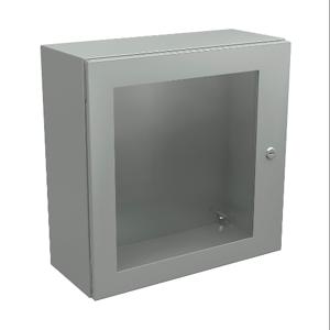 WIEGMANN N412202008WCLG Enclosure, 20 x 20 x 8 Inch Size, Wall Mount, Carbon Steel, Ral 7035 Light Gray | CV6PUK