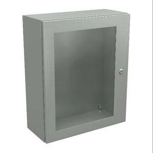 WIEGMANN N412242008WCLG Enclosure, 24 x 20 x 8 Inch Size, Wall Mount, Carbon Steel, Ral 7035 Light Gray | CV6PVN