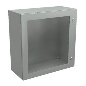 WIEGMANN N412242410WCLG Enclosure, 24 x 24 x 10 Inch Size, Wall Mount, Carbon Steel, Ral 7035 Light Gray | CV6PWK