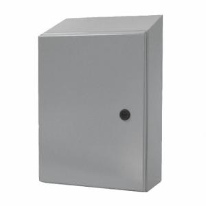 WIEGMANN N412363010CST Sloped Top Enclosure, 1/4 Turn Latch, 36 Inch Nominal Enclosure Height | CV3PTN 2HAY8
