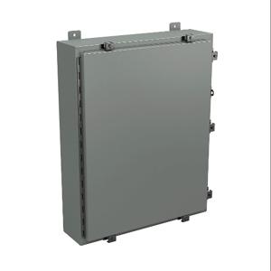 WIEGMANN N4302406 Enclosure, 30 x 24 x 6 Inch Size, Wall Mount, Carbon Steel, Ansi 61 Gray | CV6PZG