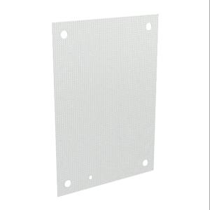 WIEGMANN NP1612PP Subpanel, Perforated, Carbon Steel, White, Powder Coat Finish | CV6WQB