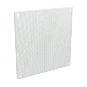 WIEGMANN NP2424PP Subpanel, Perforated, Carbon Steel, White, Powder Coat Finish | CV6WQY