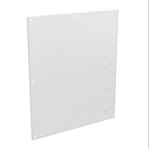 WIEGMANN NP4236PP Subpanel, Perforated, Carbon Steel, White, Powder Coat Finish | CV6WTK