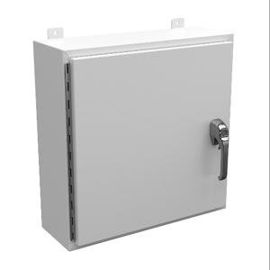 WIEGMANN SSN42424083PTW Enclosure, 24 x 24 x 8 Inch Size, Wall Mount, 304 Stainless Steel, White | CV6RHY