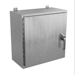 WIEGMANN SSN42424123PTA Enclosure, 24 x 24 x 12 Inch Size, Wall Mount, 316L Stainless Steel | CV6RJA