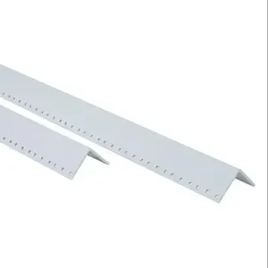 WIEGMANN WA90rp24F6 Enclosure Half-Length Rack Mounting Angle, White, Polyester Powder Finish, Pack Of 2 | CV6LPP