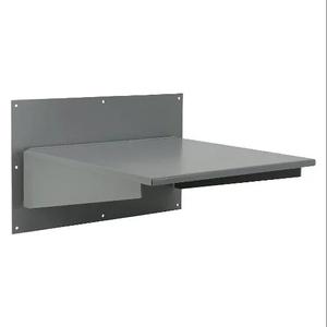 WIEGMANN WACSHELF18 Enclosure Folding Shelf, 18 x 18 Inch Size, Heavy Gauge Steel, Ansi 61 Gray | CV6WCF