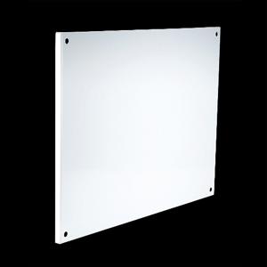 WIEGMANN WC1436P2 Subpanel, Half-Height, Carbon Steel, White, Powder Coat Finish | CV6XHH