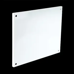 WIEGMANN WC14P2 Subpanel, Half-Height, Carbon Steel, White, Powder Coat Finish | CV6XHM