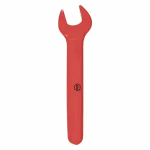 WIHA TOOLS 20015 Open End Wrench, High Visibility Coating, 15 mm Head Size, 5 7/8 Inch Overall Length | CV3QAA 53KE07