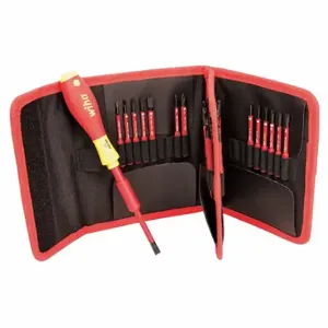 WIHA TOOLS 28399 Electricians Tool Kit, 29 Tips, Ergonomic Grip, Single End | CT7HHZ 450G64