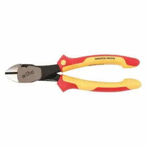 WIHA TOOLS 32939 High Leverage Diagonal Cutting Plier, Insulated, Oval, 7/8 Inch Jaw Length | CV3PYV 53KG93