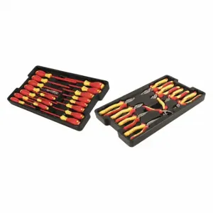 WIHA TOOLS 32989 Insulated Tool Set, Insulated, 28 Total Pcs, Tool Case | CR7QCD 53KH01