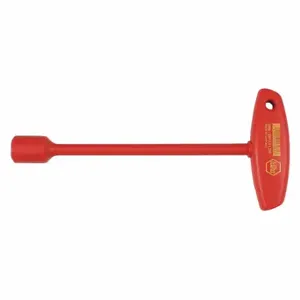 WIHA TOOLS 33641 TOOLS Hollow Round Shank Nut Driver, 17 mm Tip Size, 10 1/4 Inch Overall Length | CV3PZV 53KH07