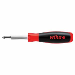 WIHA TOOLS 77890 Multi-Driver, #1/1/4 In/#2/3/16 In/5/16 Inch Tip Size, 6 Tips, 8 1/2 Inch Overall Length | CT7HYX 61CU21