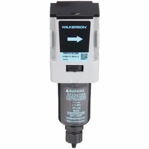 WILKERSON M08-02-BL00B Subcompact Compressed Air Filter, 250 Psi Max. Incoming Pressure | CH6QBA 55CR66