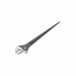 WILLIAMS INDUSTRIAL TOOLS 13625A Adjustable Wrench, Construction, Black | CV3QMP 58XA87