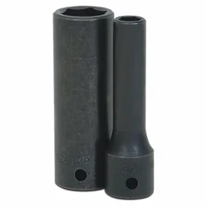 WILLIAMS INDUSTRIAL TOOLS 14-612 Deep Impact Socket, 1/2 Inch D, 6Pt, 3/8 Inch | CV3QYJ 58RW31