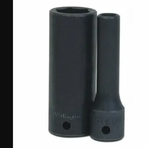 WILLIAMS INDUSTRIAL TOOLS 14M-619 Deep Impact Socket, 1/2 Inch D, 6Pt, 19 mm | CV3QYH 58RW20