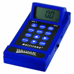 WILLIAMS INDUSTRIAL TOOLS 1600-MT2W Multi Torque Meter, 1/2 In/1/4 In/1 In/3/4 In/3/8 Inch Drive Size | CV3QVB 800ZX0