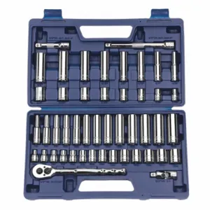 WILLIAMS INDUSTRIAL TOOLS JHW50666 Socket And Drive Tool Set, 3/8 Inch Depth, 47Pcs | CV3QZF 58TW30