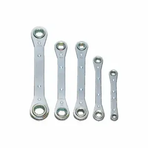 WILLIAMS INDUSTRIAL TOOLS MWS-30 Ratcheting Box End Wrench Set, 5 PK | CV4NVH 505U60