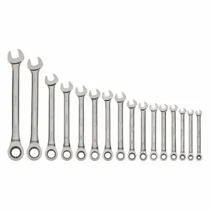 WILLIAMS INDUSTRIAL TOOLS WS-1122NRC Combo Ratchet Wrench Set, 1/4-1-1/4 Inch, 16pc | CV3QWF 58XD04