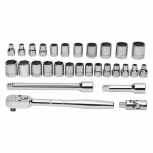 WILLIAMS INDUSTRIAL TOOLS WSMB-29F Socket/Tool Set, 3/8 Inch Size | CV3QZP 58UK83