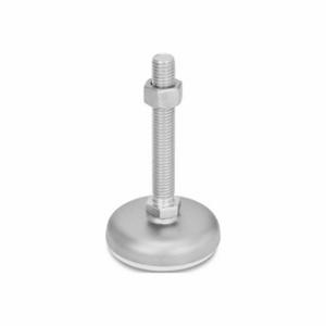 WINCO 31-60-3/8X16-75-B2-SK Leveling Foot, 3/8 Inch-16, 2.95 Inch Size Bolt Length, Stainless Steel, Shotblasted Matte | CR6DRN 805XR0