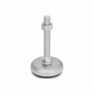 WINCO 31-100-1/2X13-100-B1-SK Leveling Foot, 1/2 Inch-13, 3.94 Inch Size Bolt Length, Stainless Steel, Shotblasted Matte | CR6DLC 805XN4