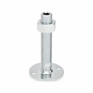 WINCO 40-80-3/4X10-150-B0-UK Leveling Foot, 3/4 Inch-10, 5.91 Inch Size Bolt Length, Steel Bolt, Zinc-Plated | CR6DPR 805WP6