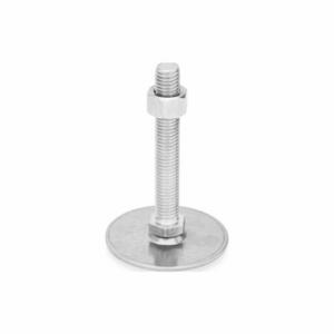 WINCO 41-40-3/8X16-75-D0-SK Leveling Foot, 3/8 Inch-16, 2.95 Inch Size Bolt Length, Stainless Steel, Plain | CR6DRF 805WG9