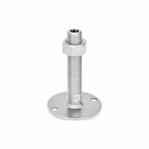 WINCO 41-80-3/4X10-150-B0-UK Leveling Foot, 3/4 Inch-10, 5.91 Inch Size Bolt Length, Stainless Steel, Plain | CR6DPZ 805WG8