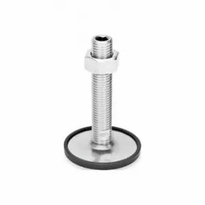 WINCO 41-80-3/4X10-100-D1-UK Leveling Foot, 3/4 Inch-10, 3.94 Inch Size Bolt Length, Stainless Steel, Plain | CR6DNQ 805WJ9